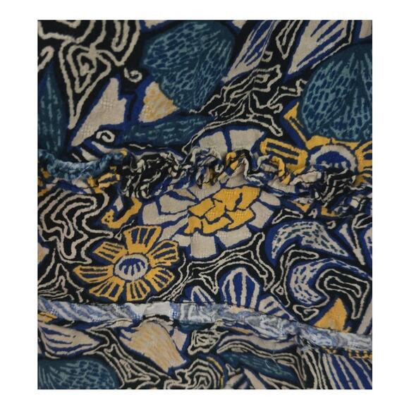 Evereve Caslon Print Ruffle Shoulder Dress Size Small - Picture 4 of 9